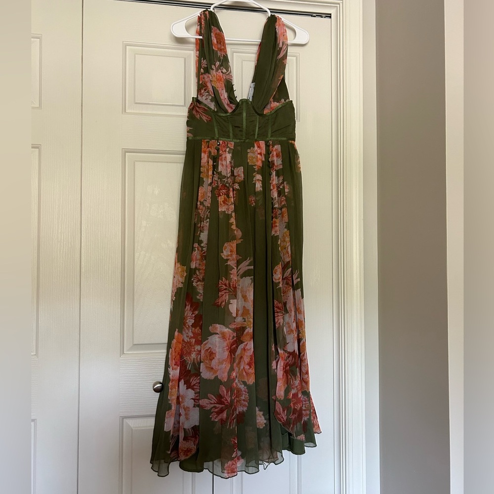 ASOS Olive Floral Dress
